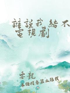 谁说我结不了婚 电视剧