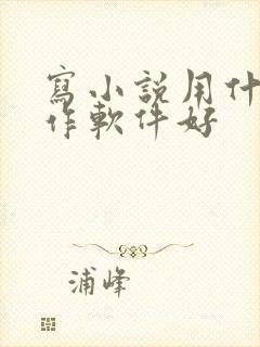 写小说用什么写作软件好