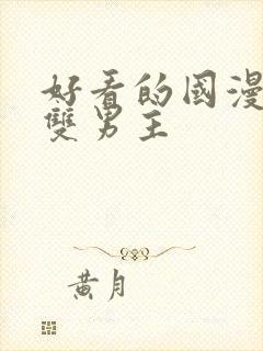 好看的国漫推荐双男主