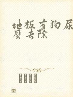 地板有狗尿味怎么去除