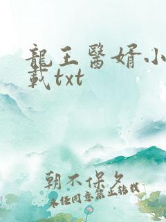 龙王医婿小说下载txt