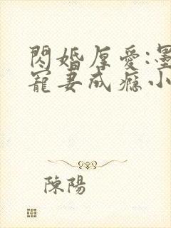 闪婚厚爱:墨少宠妻成瘾小说