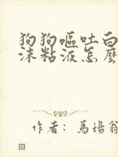 狗狗呕吐白色泡沫粘液怎么办