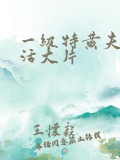 一级特黄夫妻生活大片