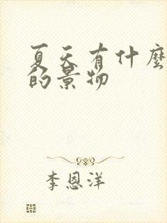 夏天有什么独特的景物