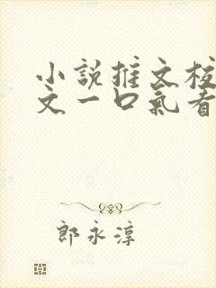 小说推文校园甜文一口气看完