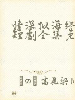 情深似海终成空短剧全集免费观看