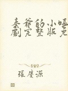 秦爷的小哑巴短剧完整版免费