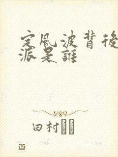 定风波背后的反派是谁