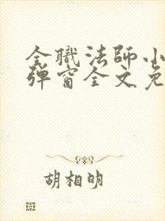 全职法师小说无弹窗全文免费阅读