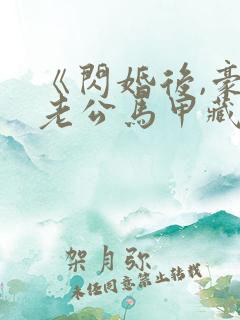 《闪婚后,豪门老公马甲藏不住了》