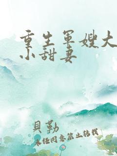 重生军嫂大首长小甜妻