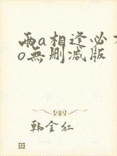 两a相逢必有一o无删减版