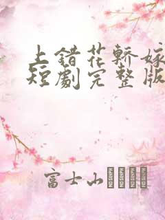 上错花轿嫁王爷短剧完整版