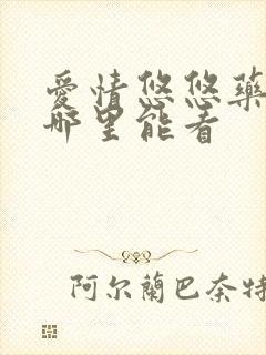 爱情悠悠药草香哪里能看