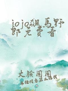 jojo飙马野郎免费看
