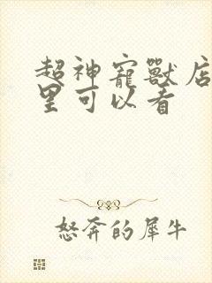 超神宠兽店在哪里可以看