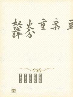 怒火重案 豆瓣评分