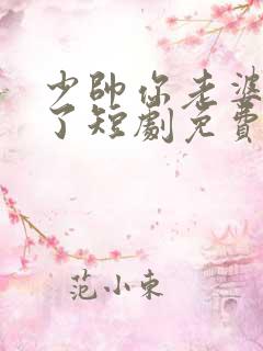 少帅你老婆又跑了短剧免费