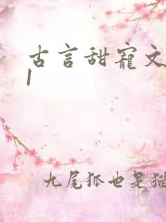 古言甜宠文1v1