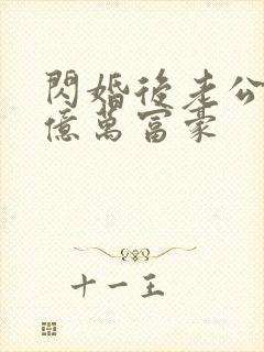 闪婚后老公竟是亿万富豪