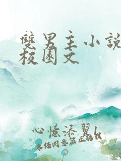 双男主小说穿书校园文