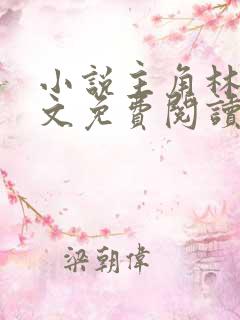 小说主角林枫全文免费阅读