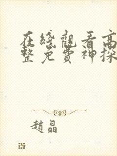 在线观看高清完整免费神探大战