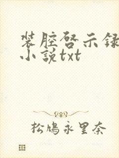 装腔启示录原著小说txt