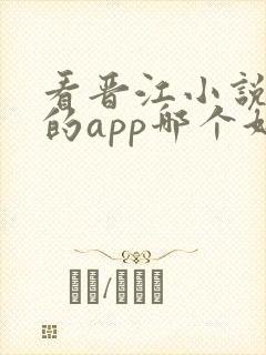 看晋江小说免费的app哪个好