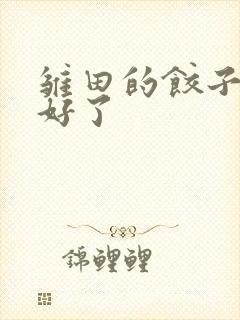 雏田的饺子准备好了