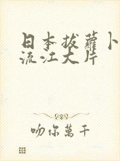 日本拔萝卜欧美流江大片