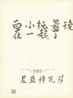 白小纯最后和谁在一起了