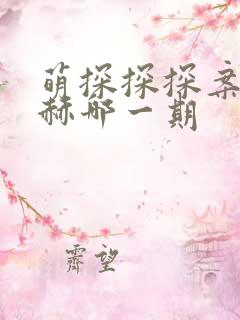 萌探探探案张凌赫哪一期