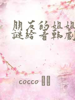 朋友的姐姐中字谜给看韩剧