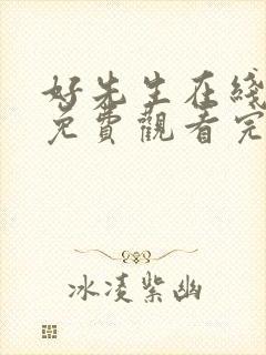 好先生在线观看免费观看完整