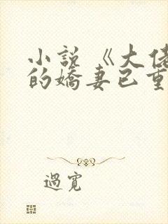 小说 《大佬你的娇妻已重生》