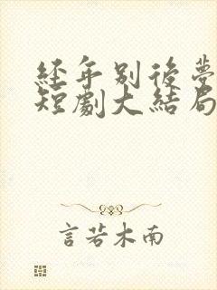 经年别后梦未休短剧大结局