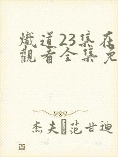 炽道23集在线观看全集免费观看