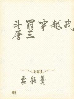 斗罗穿越我成了唐三