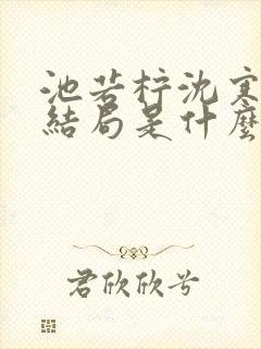 池若柠沈寒声大结局是什么