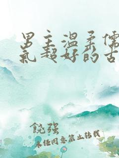 男主温柔儒雅脾气超好的古言
