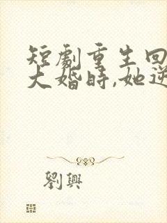 短剧重生回夫君大婚时,她逆风翻盘