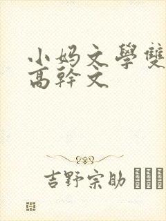 小妈文学双男主高干文