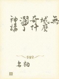 神澜奇域无双珠讲了什么