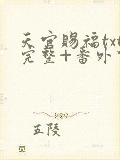 天官赐福txt完整+番外下载