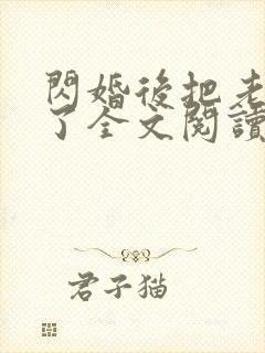闪婚后把老公忘了全文阅读