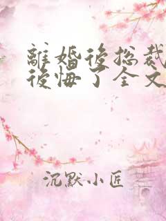 离婚后总裁老婆后悔了全文免费