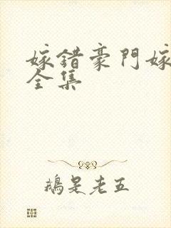 嫁错豪门嫁对郎全集