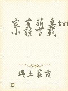 家有萌妻txt小说下载